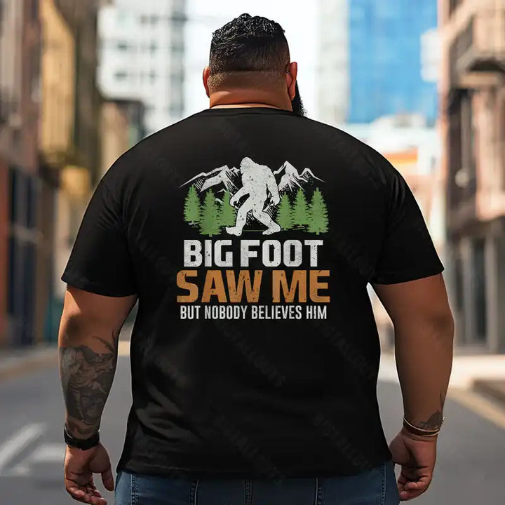 Bigfoot Sasquatch Yeti T2 5D2F 047 Men T Shirts Big and Tall Men Shirts Plus Size Short Sleeve Fashion Casual T Shirt Graphic Tee Shirts Tshirts