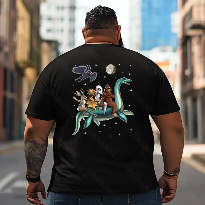 Bigfoot Sasquatch Yeti T2 5D2F 049 Men T Shirts Big and Tall Men Shirts Plus Size Short Sleeve Fashion Casual T Shirt Graphic Tee Shirts Tshirts