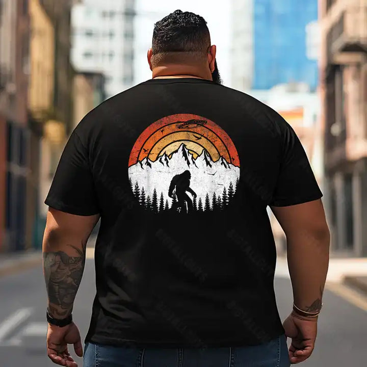 Bigfoot Sasquatch Yeti T2 5D2F 054 Men T Shirts Big and Tall Men Shirts Plus Size Short Sleeve Fashion Casual T Shirt Graphic Tee Shirts Tshirts