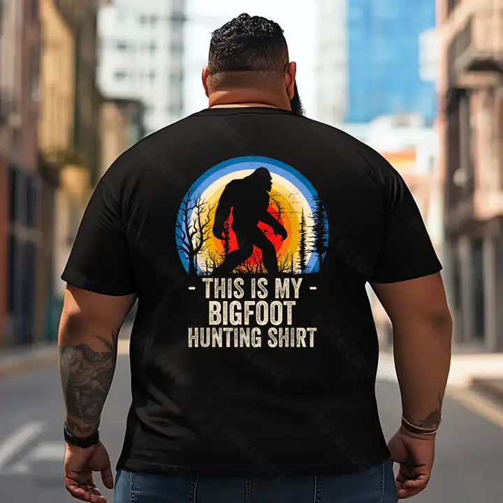 Bigfoot Sasquatch Yeti T2 5D2F 064 Men T Shirts Big and Tall Men Shirts Plus Size Short Sleeve Fashion Casual T Shirt Graphic Tee Shirts Tshirts