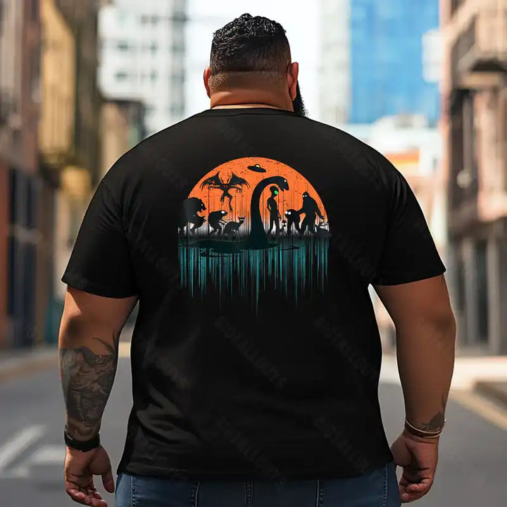 Bigfoot Sasquatch Yeti T2 5D2F 067 Men T Shirts Big and Tall Men Shirts Plus Size Short Sleeve Fashion Casual T Shirt Graphic Tee Shirts Tshirts