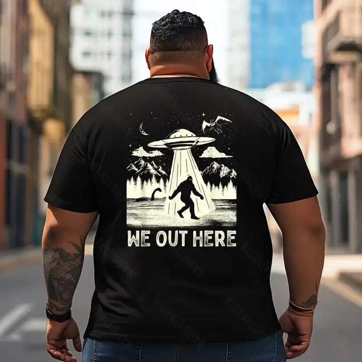 Bigfoot Sasquatch Yeti T2 5D2F 072 Men T Shirts Big and Tall Men Shirts Plus Size Short Sleeve Fashion Casual T Shirt Graphic Tee Shirts Tshirts