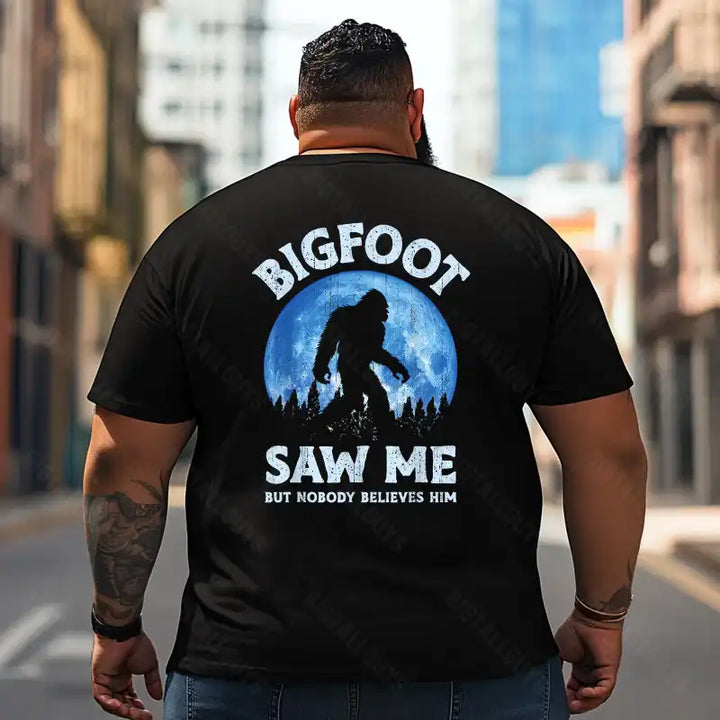 Bigfoot Sasquatch Yeti T2 5D2F 077 Men T Shirts Big and Tall Men Shirts Plus Size Short Sleeve Fashion Casual T Shirt Graphic Tee Shirts Tshirts