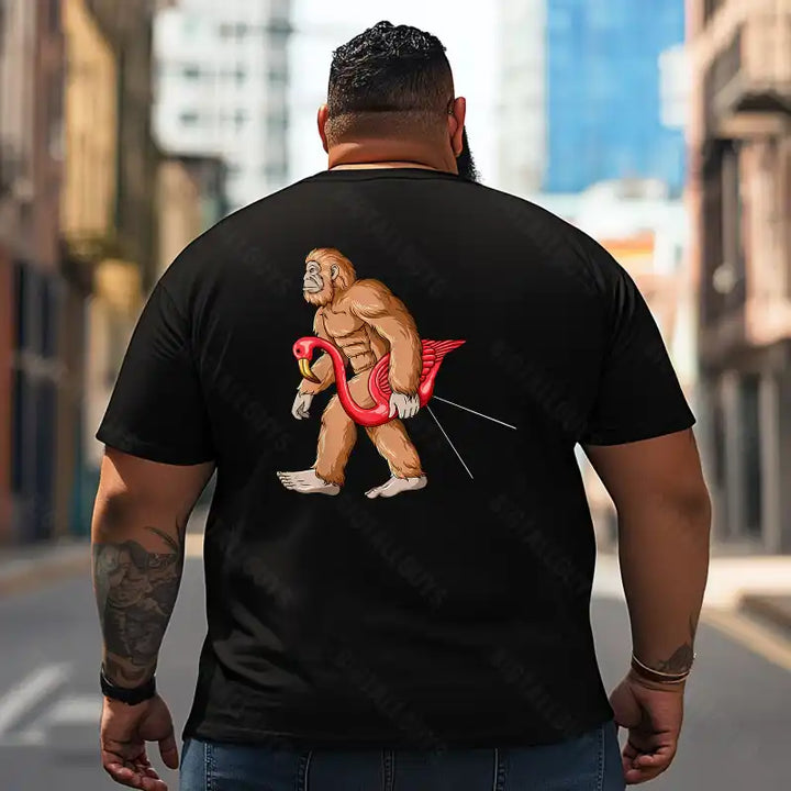 Bigfoot Sasquatch Yeti T2 5D2F 083 Men T Shirts Big and Tall Men Shirts Plus Size Short Sleeve Fashion Casual T Shirt Graphic Tee Shirts Tshirts
