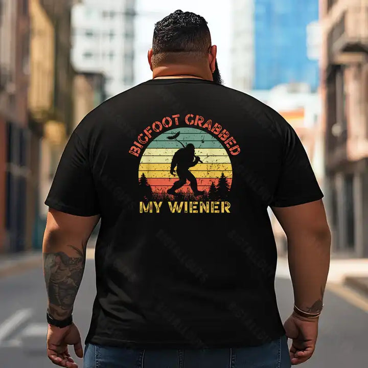 Bigfoot Sasquatch Yeti T2 5D2F 088 Men T Shirts Big and Tall Men Shirts Plus Size Short Sleeve Fashion Casual T Shirt Graphic Tee Shirts Tshirts