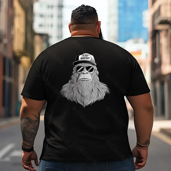 Bigfoot Sasquatch Yeti T2 5D2F 092 Men T Shirts Big and Tall Men Shirts Plus Size Short Sleeve Fashion Casual T Shirt Graphic Tee Shirts Tshirts