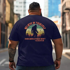 Bigfoot Sasquatch Yeti T2 5D2F 093 Men T Shirts Big and Tall Men Shirts Plus Size Short Sleeve Fashion Casual T Shirt Graphic Tee Shirts Tshirts - BigTallGuys