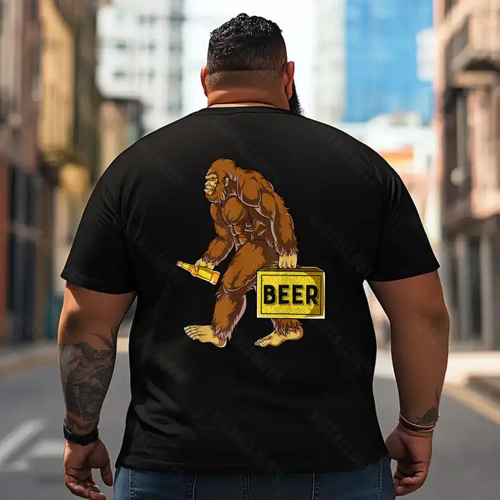 Bigfoot Sasquatch Yeti T2 5D2F 095 Men T Shirts Big and Tall Men Shirts Plus Size Short Sleeve Fashion Casual T Shirt Graphic Tee Shirts Tshirts