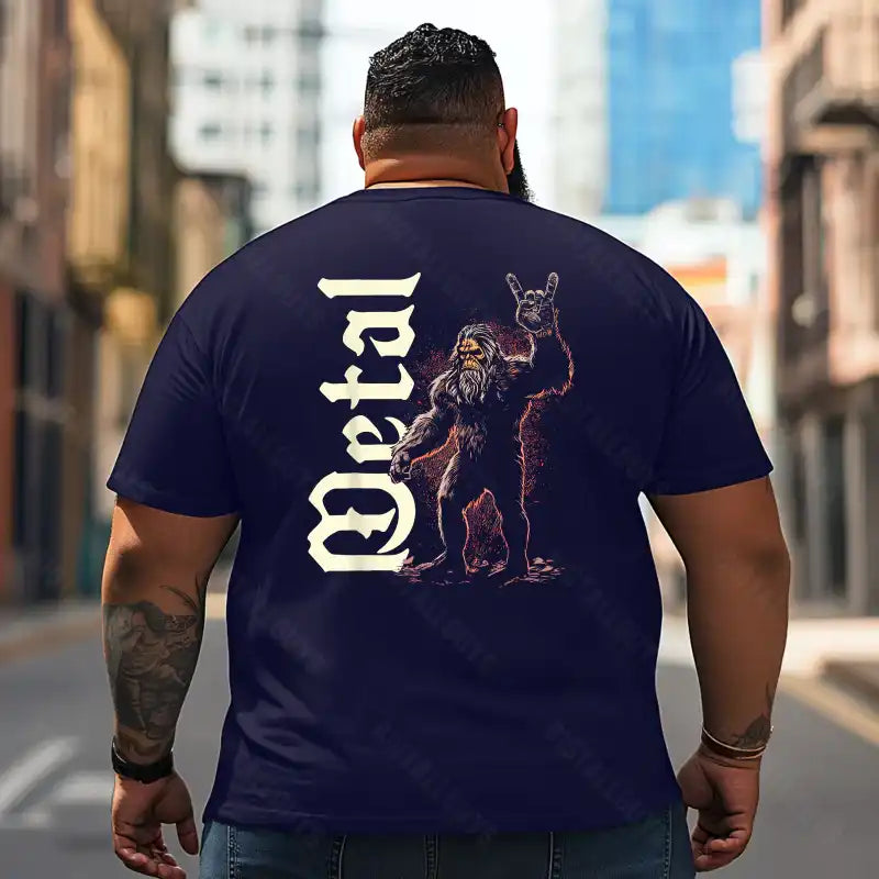 Bigfoot Sasquatch Yeti T2 5D2F 096 Men T Shirts Big and Tall Men Shirts Plus Size Short Sleeve Fashion Casual T Shirt Graphic Tee Shirts Tshirts - BigTallGuys
