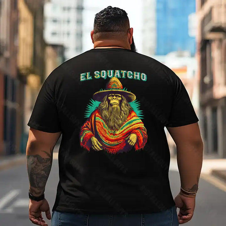 Bigfoot Sasquatch Yeti T2 5D2F 101 Men T Shirts Big and Tall Men Shirts Plus Size Short Sleeve Fashion Casual T Shirt Graphic Tee Shirts Tshirts