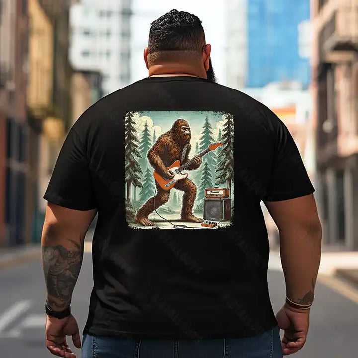 Bigfoot Sasquatch Yeti T2 5D2F 105 Men T Shirts Big and Tall Men Shirts Plus Size Short Sleeve Fashion Casual T Shirt Graphic Tee Shirts Tshirts