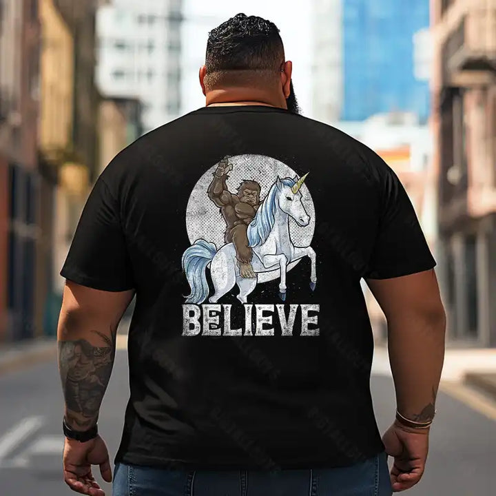 Bigfoot Sasquatch Yeti T2 5D2F 109 Men T Shirts Big and Tall Men Shirts Plus Size Short Sleeve Fashion Casual T Shirt Graphic Tee Shirts Tshirts