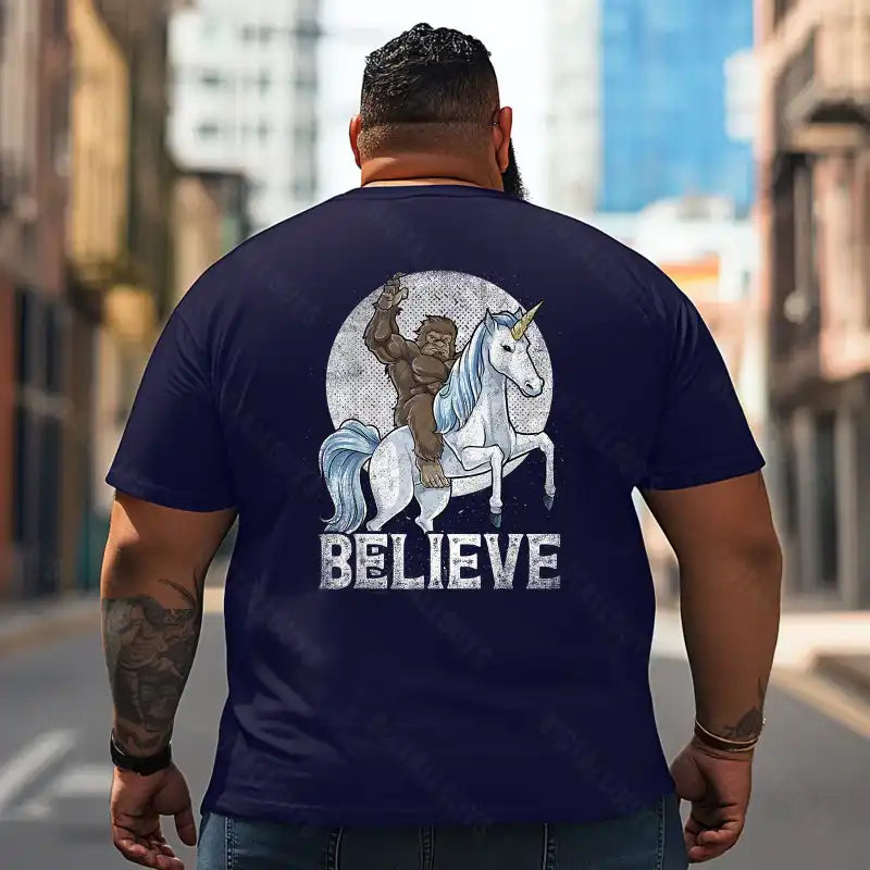 Bigfoot Sasquatch Yeti T2 5D2F 109 Men T Shirts Big and Tall Men Shirts Plus Size Short Sleeve Fashion Casual T Shirt Graphic Tee Shirts Tshirts - BigTallGuys