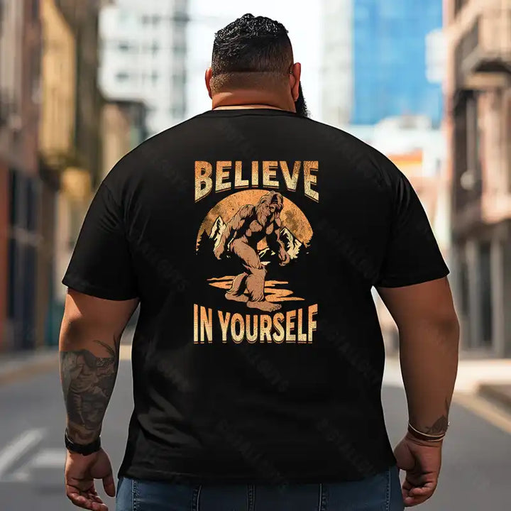 Bigfoot Sasquatch Yeti T2 5D2F 110 Men T Shirts Big and Tall Men Shirts Plus Size Short Sleeve Fashion Casual T Shirt Graphic Tee Shirts Tshirts