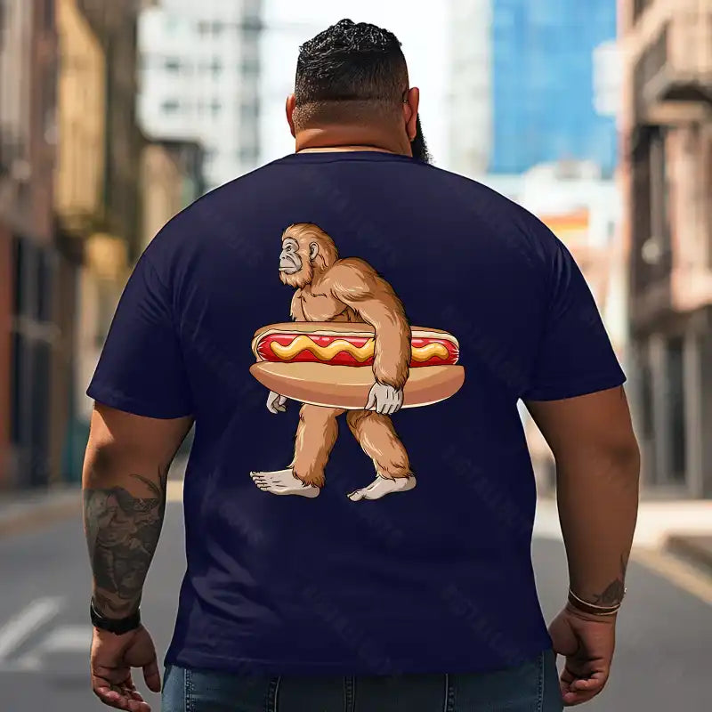 Bigfoot Sasquatch Yeti T2 5D2F 111 Men T Shirts Big and Tall Men Shirts Plus Size Short Sleeve Fashion Casual T Shirt Graphic Tee Shirts Tshirts - BigTallGuys