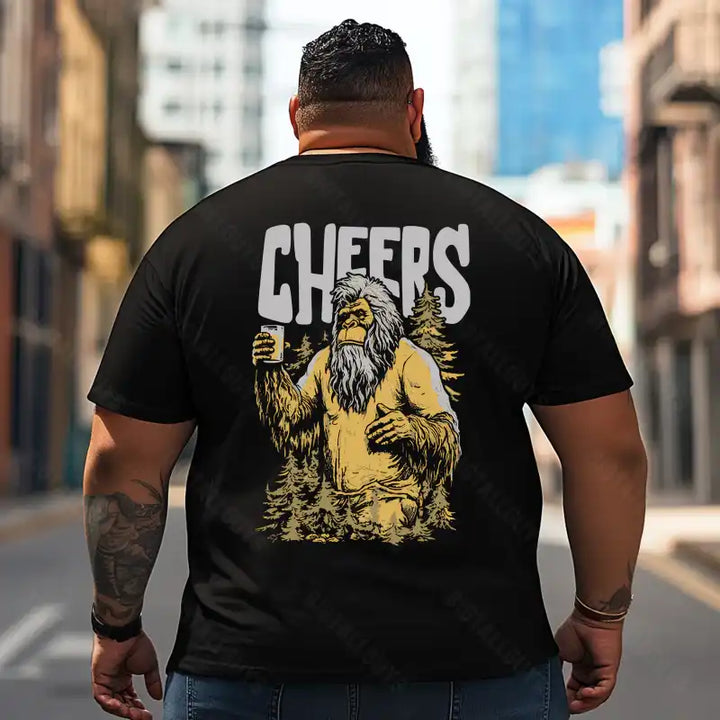 Bigfoot Sasquatch Yeti T2 5D2F 112 Men T Shirts Big and Tall Men Shirts Plus Size Short Sleeve Fashion Casual T Shirt Graphic Tee Shirts Tshirts