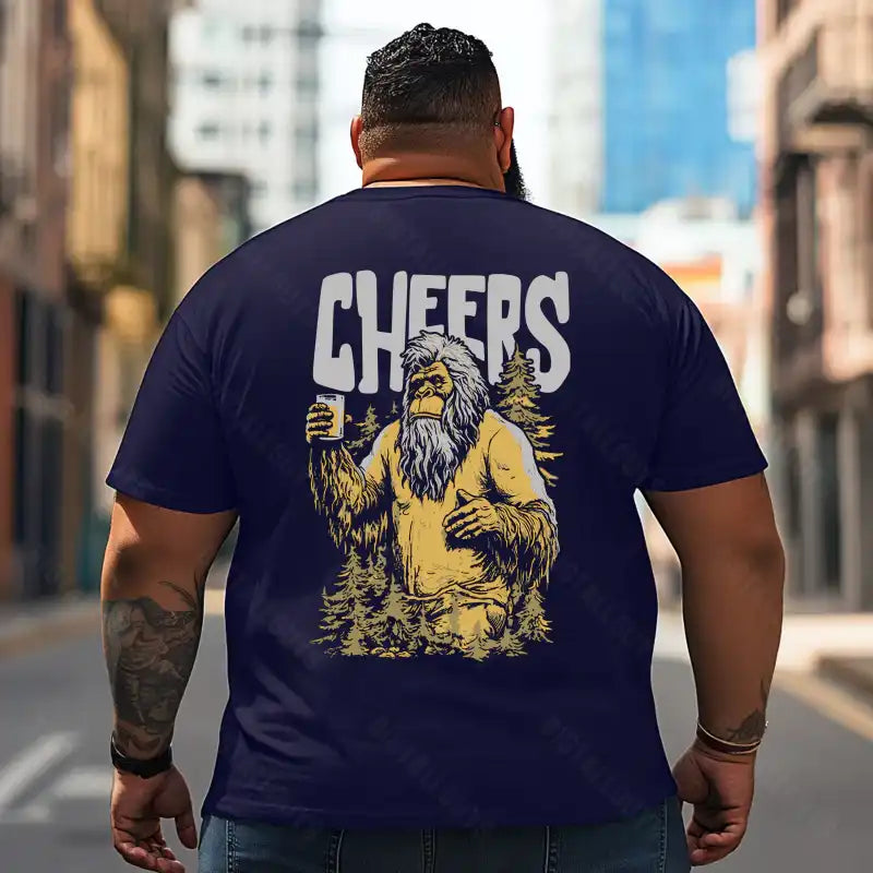 Bigfoot Sasquatch Yeti T2 5D2F 112 Men T Shirts Big and Tall Men Shirts Plus Size Short Sleeve Fashion Casual T Shirt Graphic Tee Shirts Tshirts - BigTallGuys