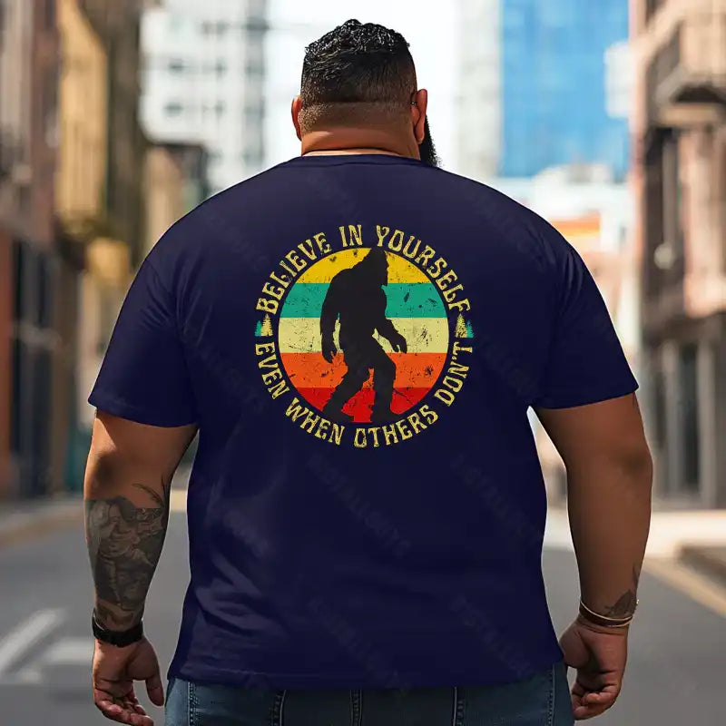 Bigfoot Sasquatch Yeti T2 5D2F 113 Men T Shirts Big and Tall Men Shirts Plus Size Short Sleeve Fashion Casual T Shirt Graphic Tee Shirts Tshirts - BigTallGuys