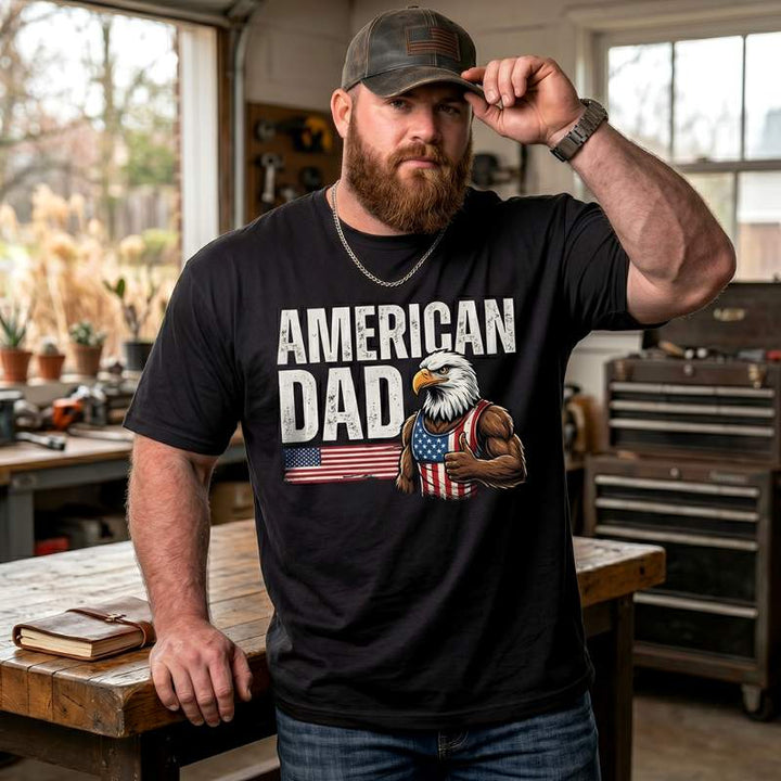 American Dad Patriotic Big & Tall Men Shirts