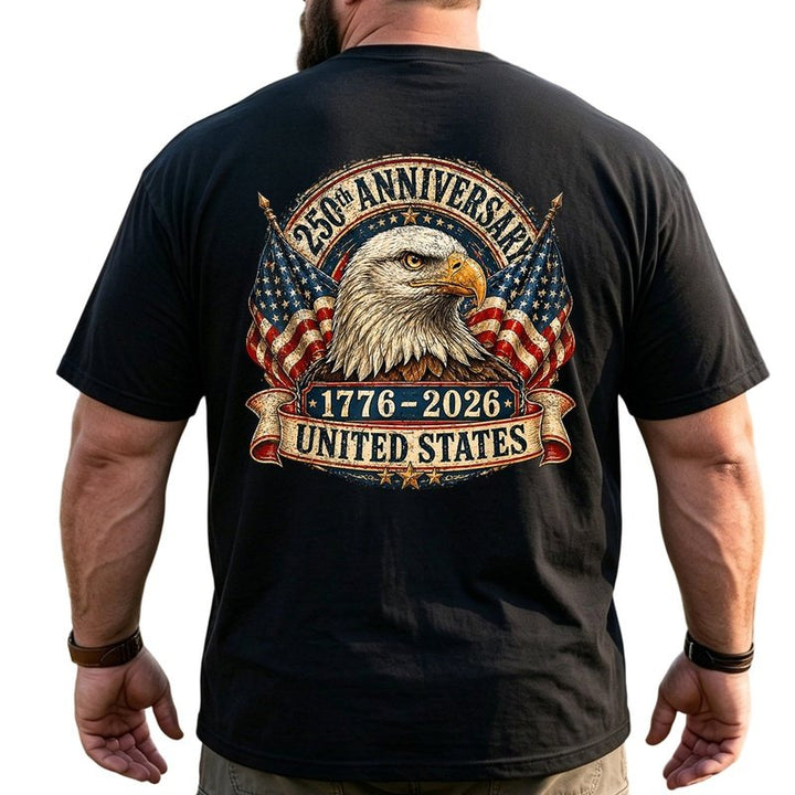 America 250th Anniversary Patriotic Big & Tall Men Shirts