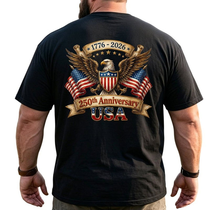 America 250th Anniversary Patriotic Big & Tall Men Shirts