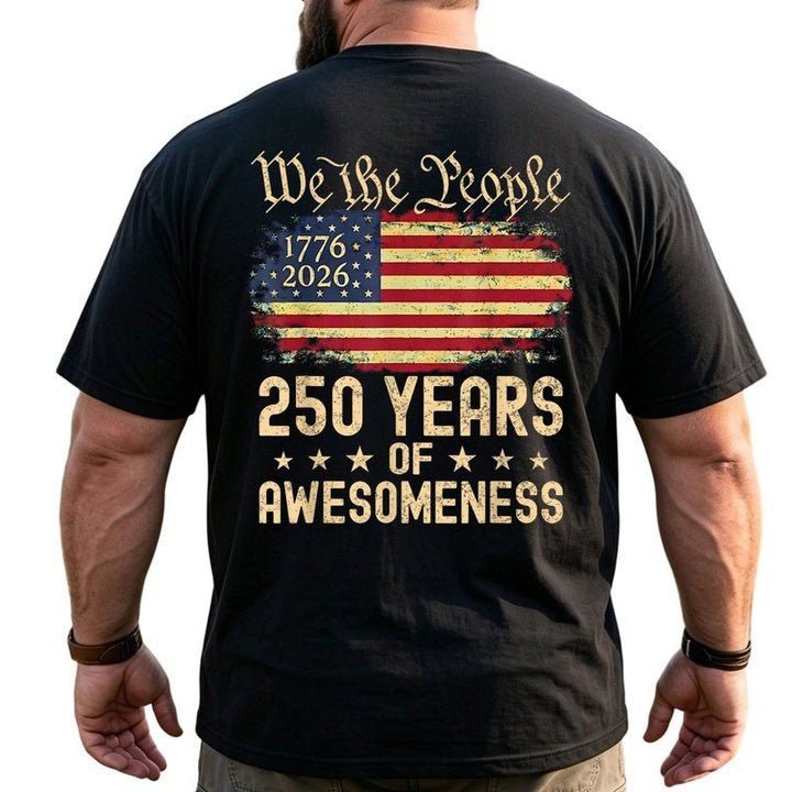 America 250th Anniversary Patriotic Big & Tall Men Shirts