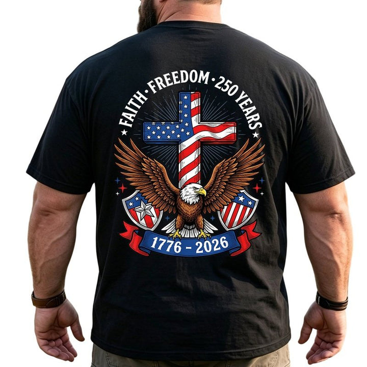 America 250th Anniversary Patriotic Big & Tall Men Shirts