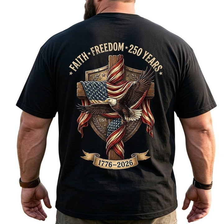 America 250th Anniversary Patriotic Big & Tall Men Shirts