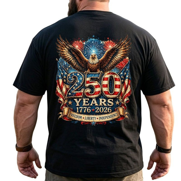 America 250th Anniversary Patriotic Big & Tall Men Shirts