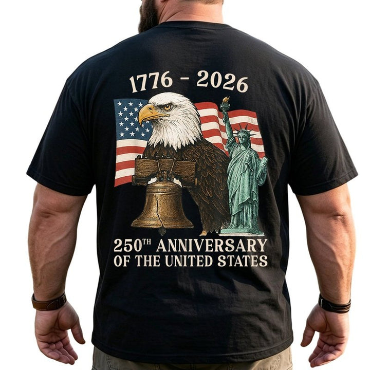 America 250th Anniversary Patriotic Big & Tall Men Shirts