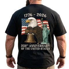 America 250th Anniversary Patriotic Big & Tall Men Shirts - BigTallGuys