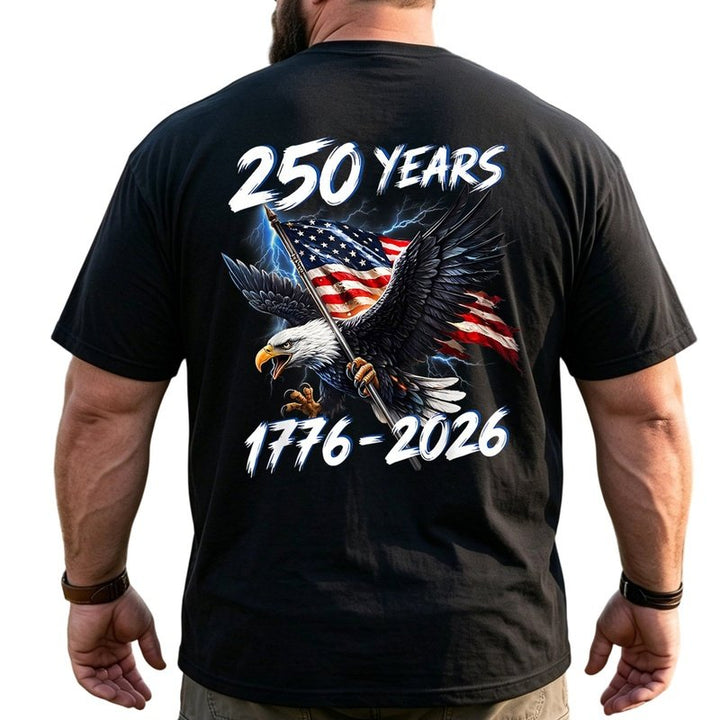 America 250th Anniversary Patriotic Big & Tall Men Shirts