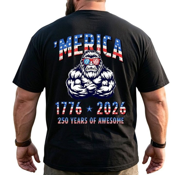 America 250th Anniversary Patriotic Big & Tall Men Shirts