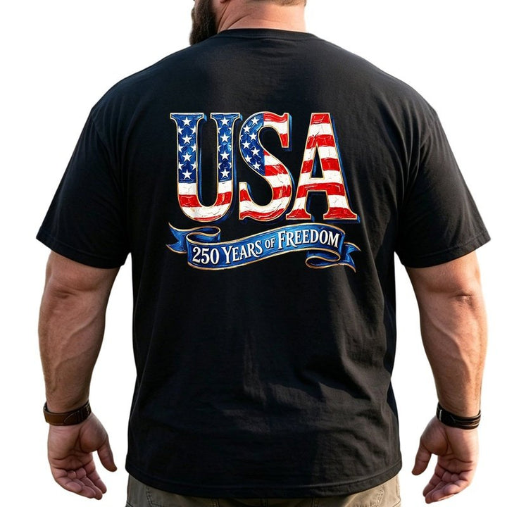 America 250th Anniversary Patriotic Big & Tall Men Shirts