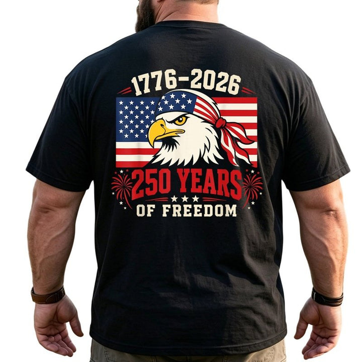 America 250th Anniversary Patriotic Big & Tall Men Shirts