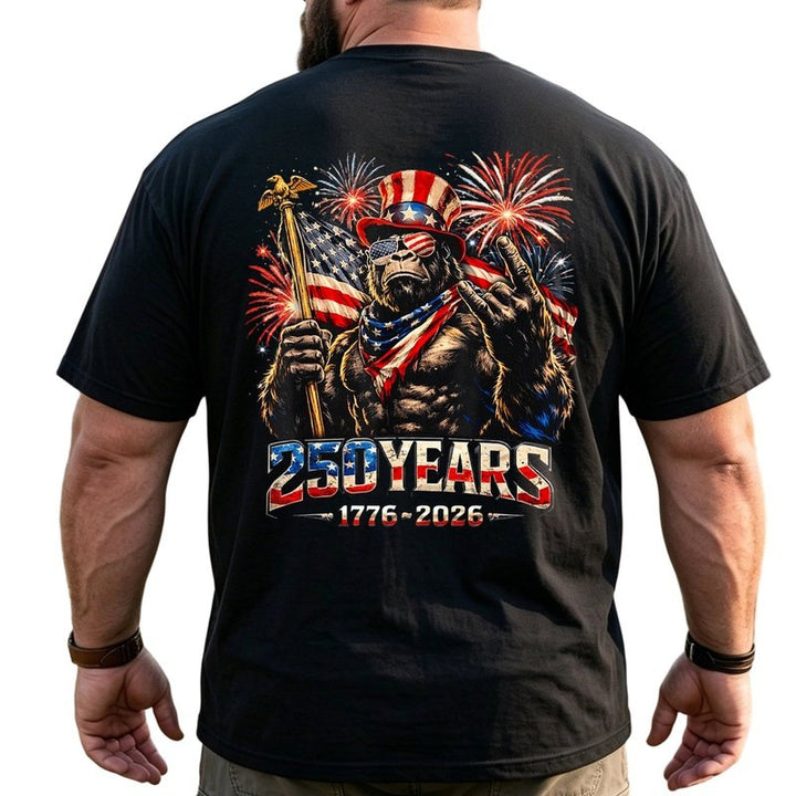 America 250th Anniversary Patriotic Big & Tall Men Shirts