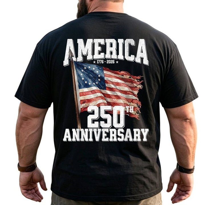 America 250th Anniversary Patriotic Big & Tall Men Shirts