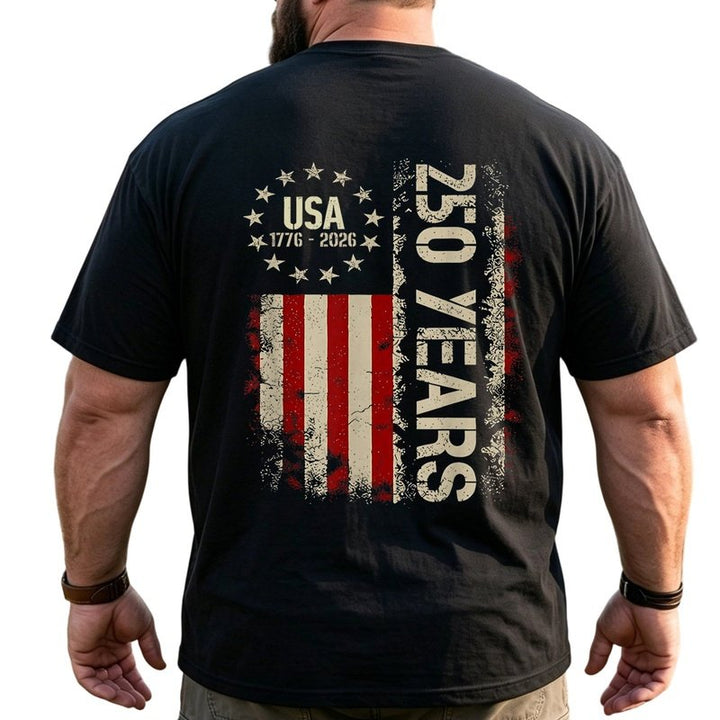 America 250th Anniversary Patriotic Big & Tall Men Shirts