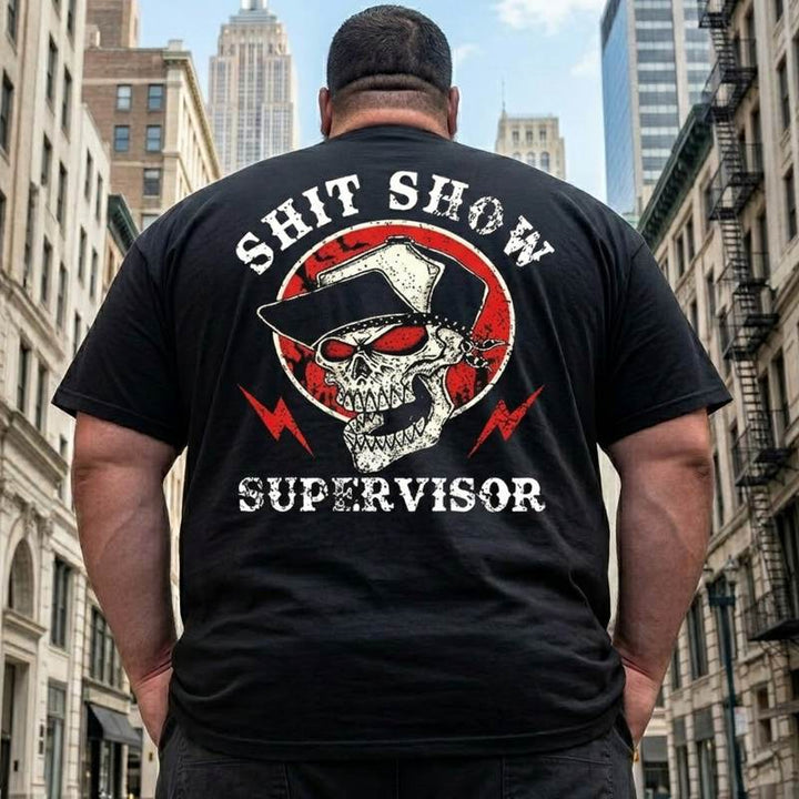 Shit Show Supervisor Men Graphic Tees Shirts