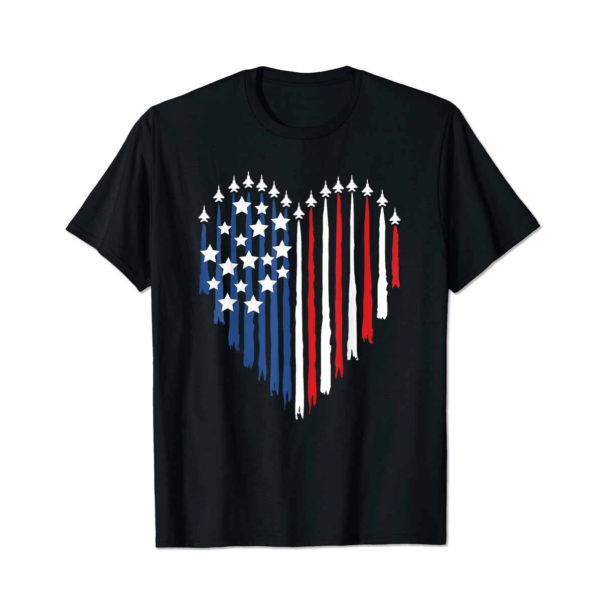 4th of July Jet American Flag Patriotic USA Men T Shirts Big and Tall Men Shirts Plus Size Short Sleeve Fashion Casual T Shirt Graphic Tee Shirts Tshirts
