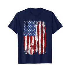 USA Flag American Flag United States Merica 4th Of July Men T Shirts Big and Tall Men Shirts Plus Size Short Sleeve Fashion Casual T Shirt Graphic Tee Shirts Tshirts - BigTallGuys