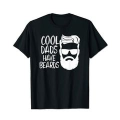 Cool Dads Have Beards Men T Shirts Big and Tall Men Shirts Plus Size Short Sleeve Fashion Casual T Shirt Graphic Tee Shirts Tshirts - BigTallGuys