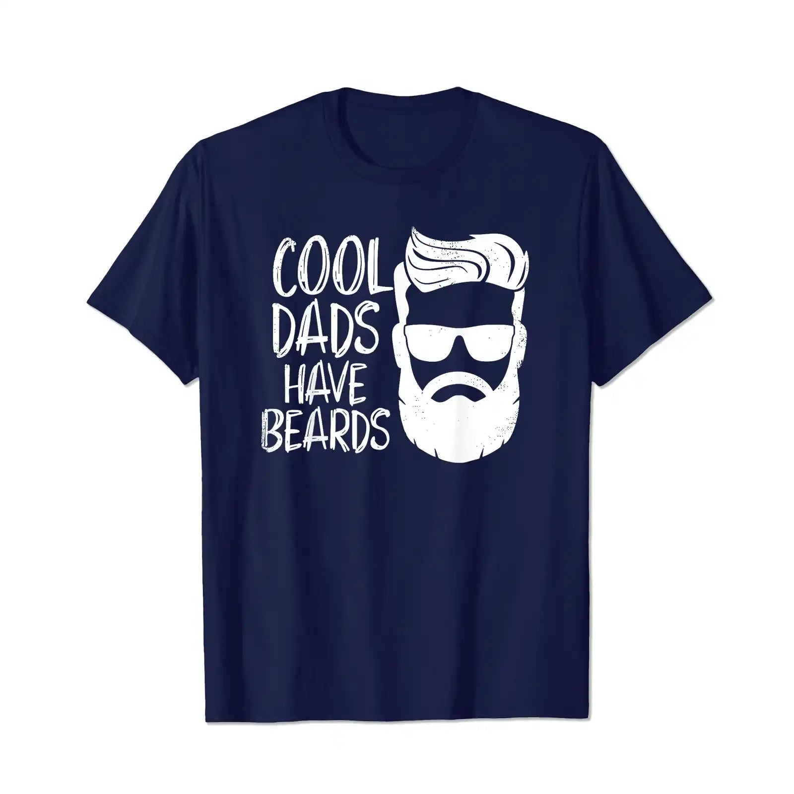 Cool Dads Have Beards Men T Shirts Big and Tall Men Shirts Plus Size Short Sleeve Fashion Casual T Shirt Graphic Tee Shirts Tshirts - BigTallGuys