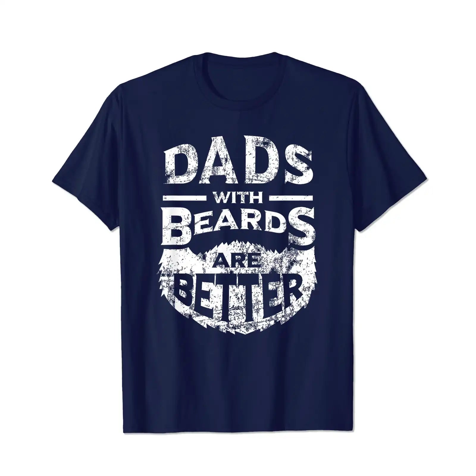 Dads With Beards Are Better 2 Men T Shirts Big and Tall Men Shirts Plus Size Short Sleeve Fashion Casual T Shirt Graphic Tee Shirts Tshirts - BigTallGuys